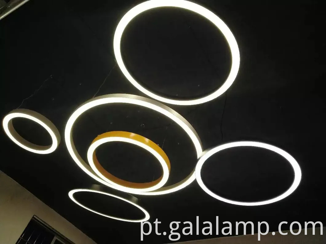 Luz pendente de led moderno e elegante para escritórios elegantes